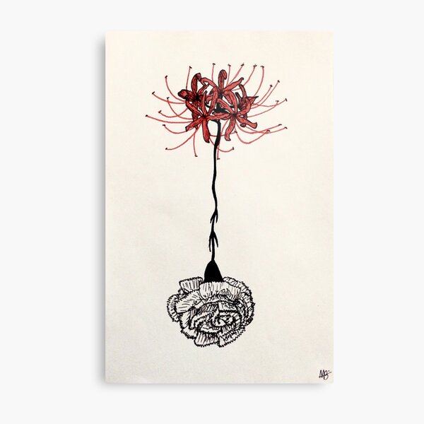 Tokyo Ghoul - Spider Lily Flower Metal Print