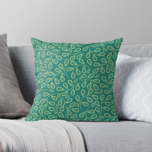 Leaf Pattern Throw Pillow