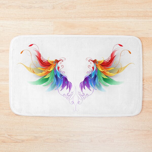Item preview, Fluffy Rainbow Wings (with shadow) designed and sold by Blackmoon9.