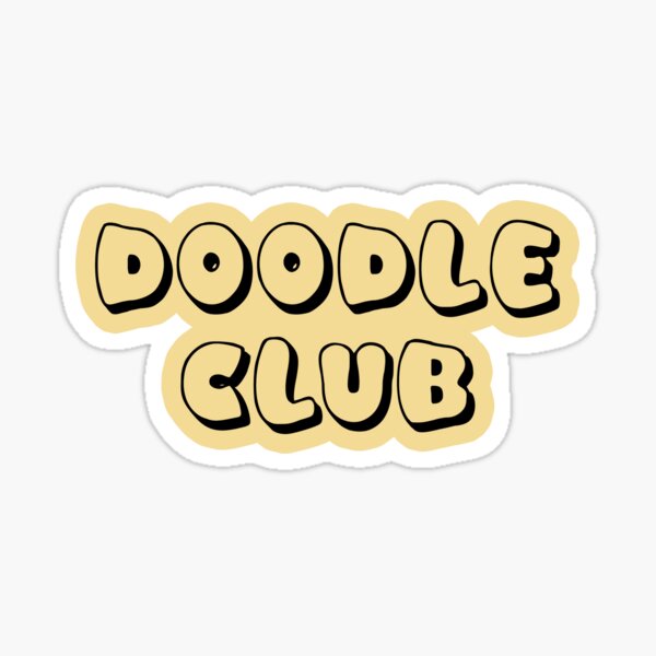 Item preview, Goldendoodles Doodle Club - Golden Doodle Dog Sticker designed and sold by efdesigns.
