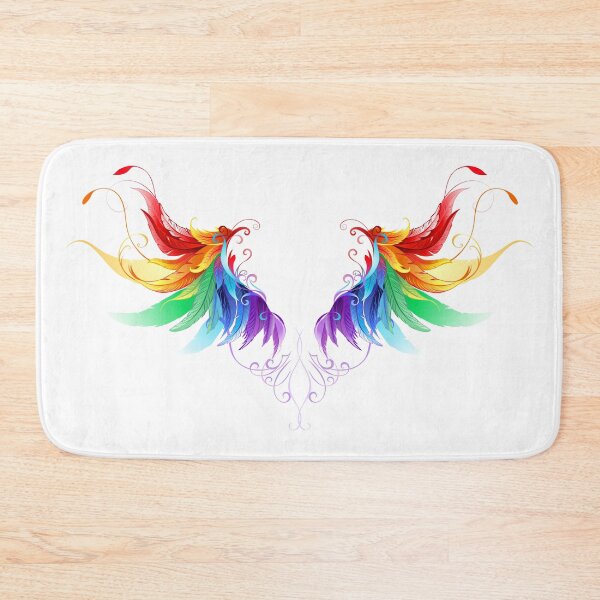 Item preview, Fluffy Rainbow Wings (without shadow) designed and sold by Blackmoon9.