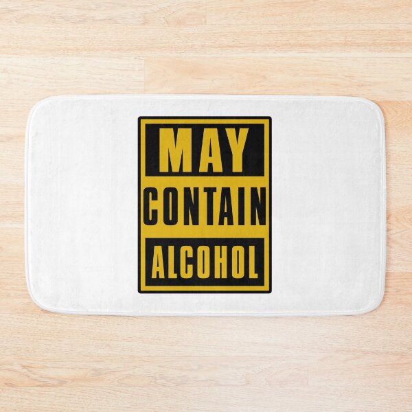 Item preview, Funny beer drinking gifts "May Contain Alcohol" designed and sold by boozebeerbeards.