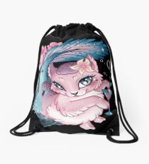 Pretty Little Purrmaid Drawstring Bag