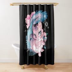 Pretty Little Purrmaid Shower Curtain
