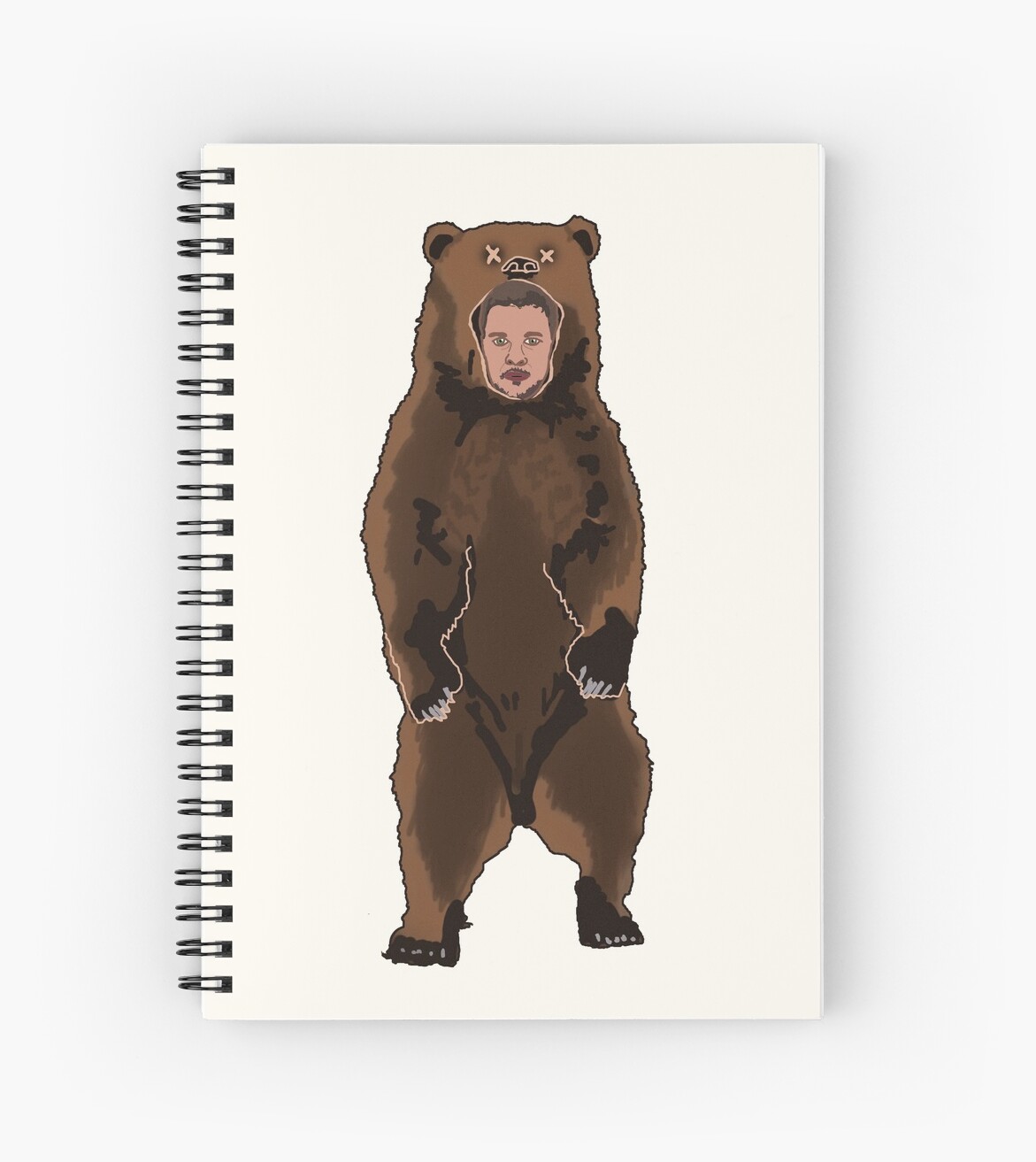 "Midsommar Christian Bear Costume" Spiral Notebook by ...