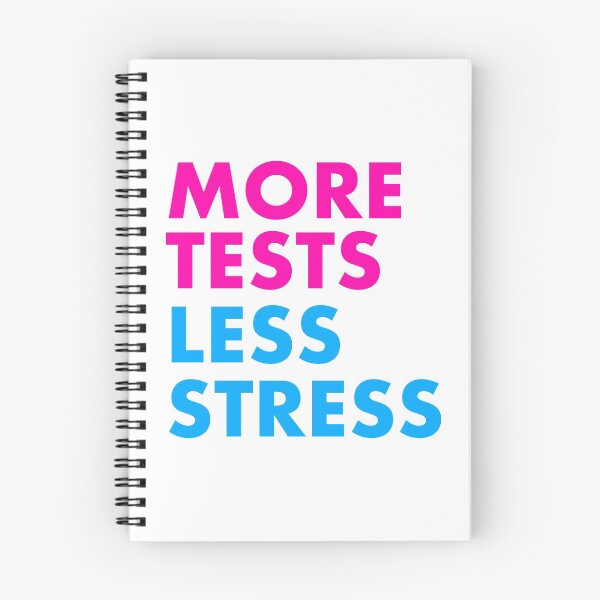 Item preview, More tests less stress - sporty edition designed and sold by Trish Khoo.