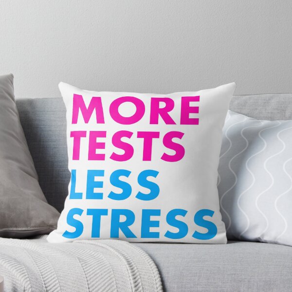 Item preview, More tests less stress - sporty edition designed and sold by Trish Khoo.