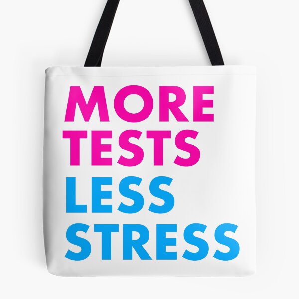 Item preview, More tests less stress - sporty edition designed and sold by Trish Khoo.