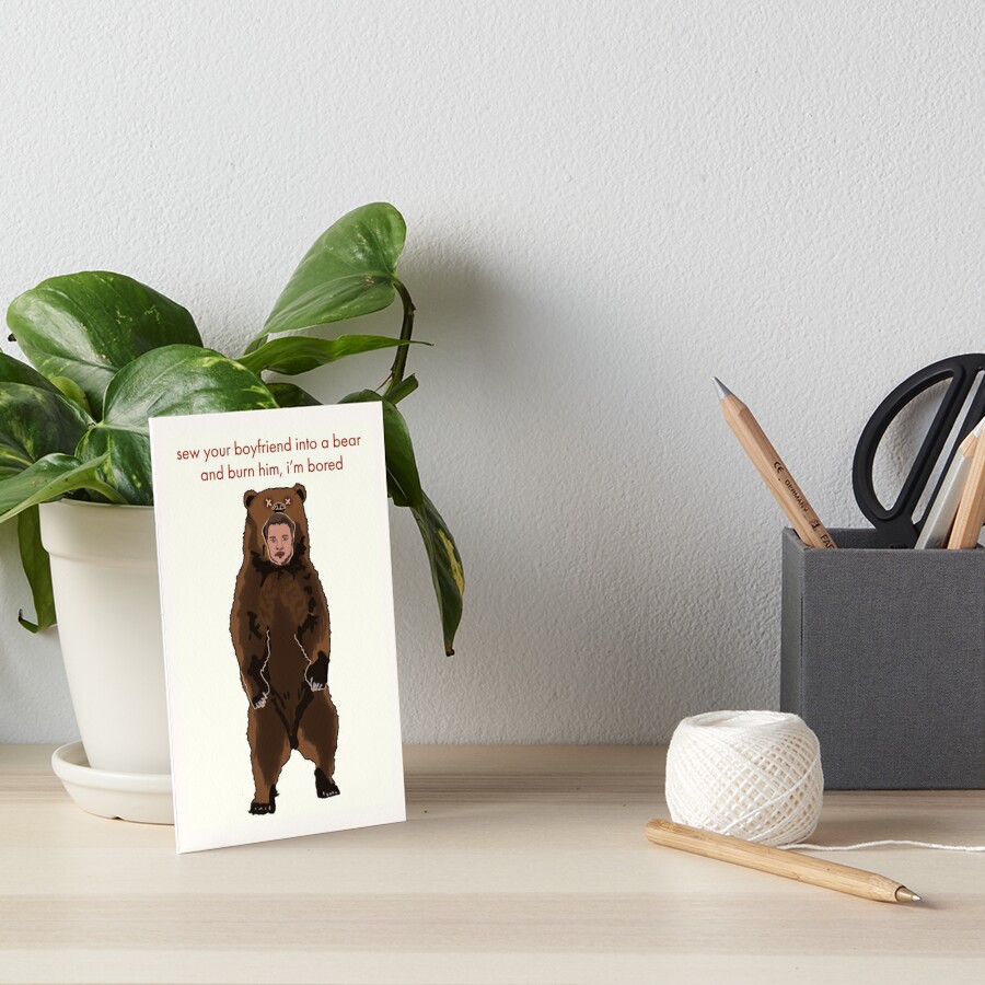 "Midsommar Christian Bear Costume" Art Board Print by sophdrink | Redbubble