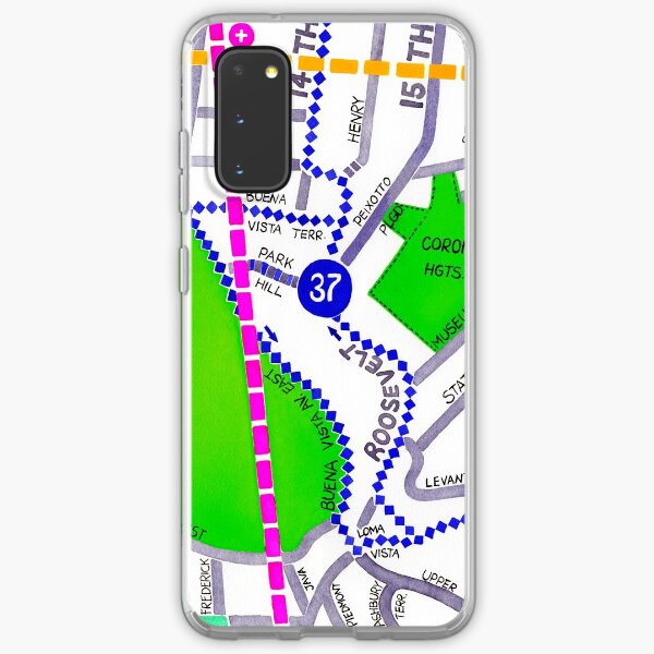 San Francisco map - Buena Vista Park Samsung Galaxy Soft Case