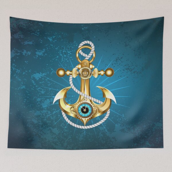 Item preview, Anchor with clock (Steampunk) designed and sold by Blackmoon9.