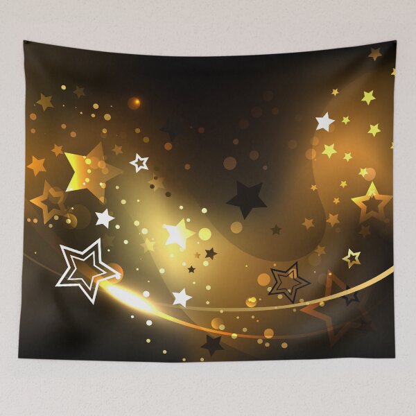 Item preview, Abstract Background with Golden Stars designed and sold by Blackmoon9.