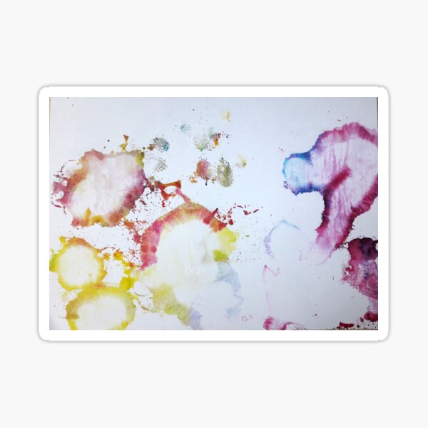 White Cellules - Art aléatoire Sticker