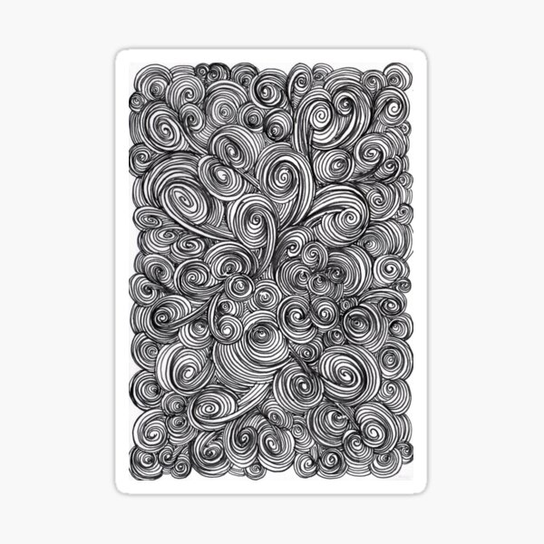 Let Go (black & white) Sticker
