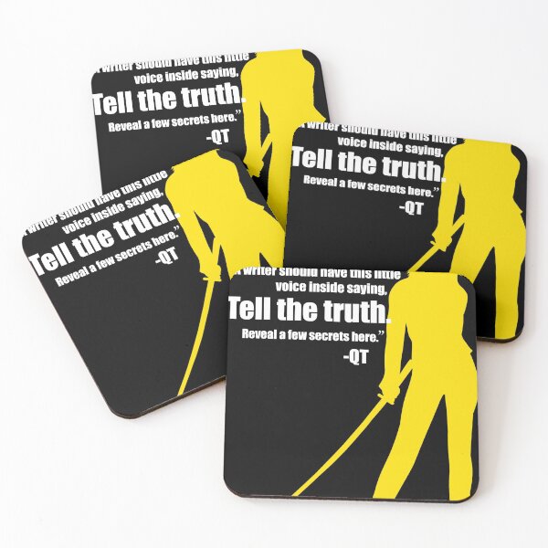 Item preview, [initials vers] Tarantino quote - "tell the truth" designed and sold by EllisonMurphy.