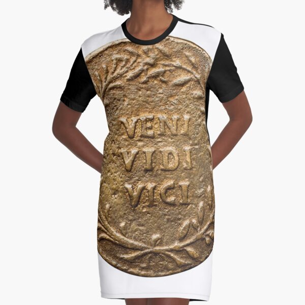 Veni, Vidi, Vici:  I came, I saw, I conquered Graphic T-Shirt Dress