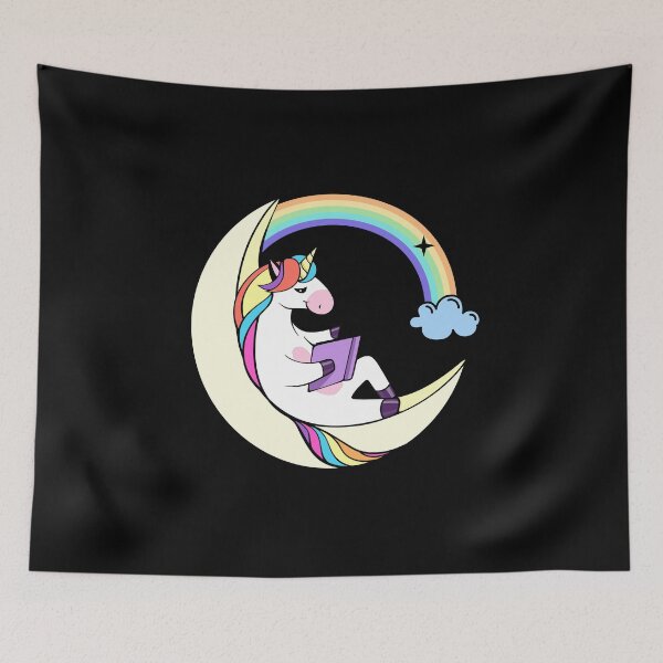 Item preview, Cute Riding Unicorn - Magical Horse Books designed and sold by PrintPress.
