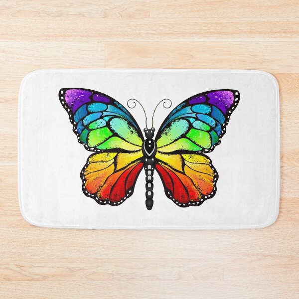 Item preview, Rainbow monarch butterfly ( Butterflies ) Rainbow butterfly designed and sold by Blackmoon9.