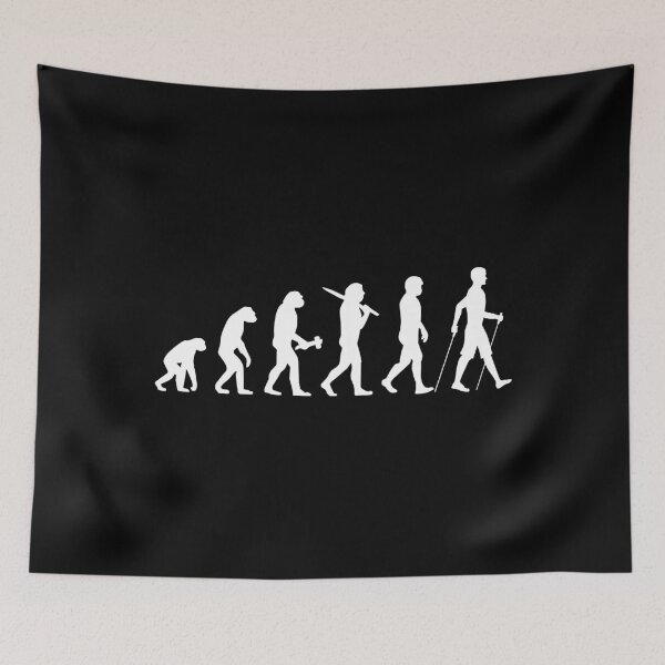 Item preview, Nordic Walking Nordic Walker Evolution Gift Darwin designed and sold by Krautshirts.