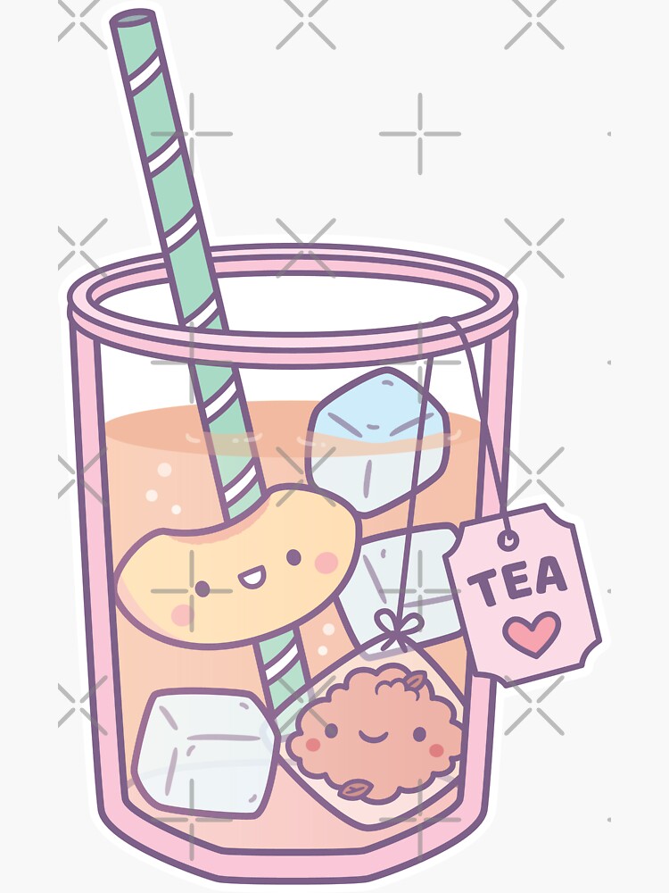 Cute Kawaii Iced Coffee Sticker for Sale by LineFriend