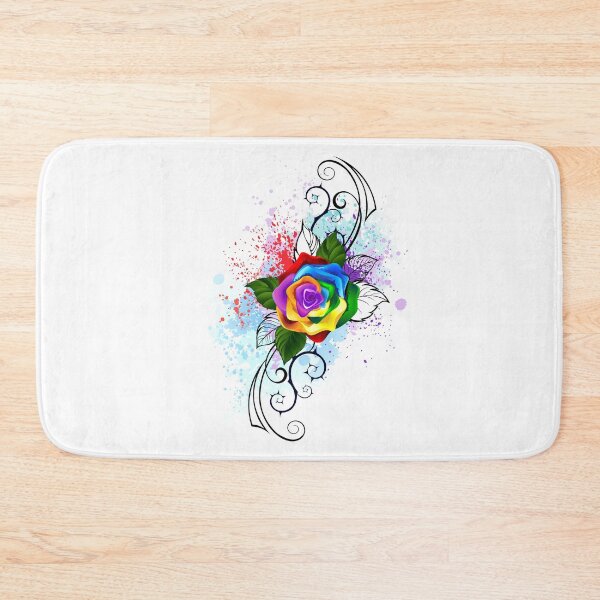 Item preview, Patterned rainbow rose ( Roses ) designed and sold by Blackmoon9.