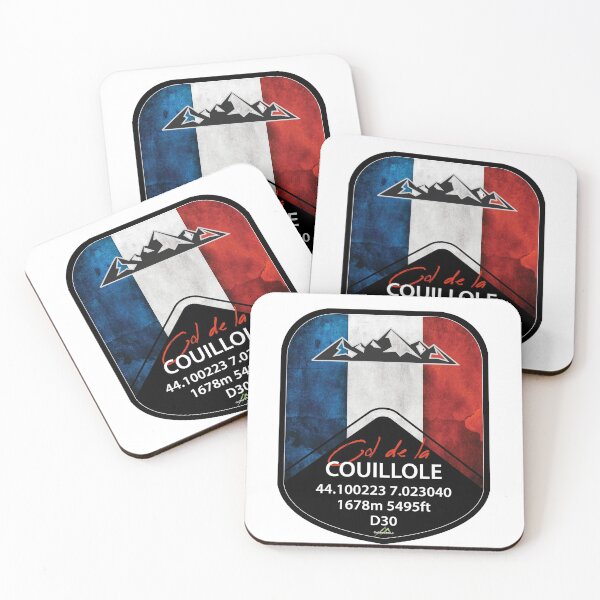 Item preview, Col de la Couillole France Cycle and Motorcycle Sticker & T-Shirt Shield designed and sold by OuterShellUK.