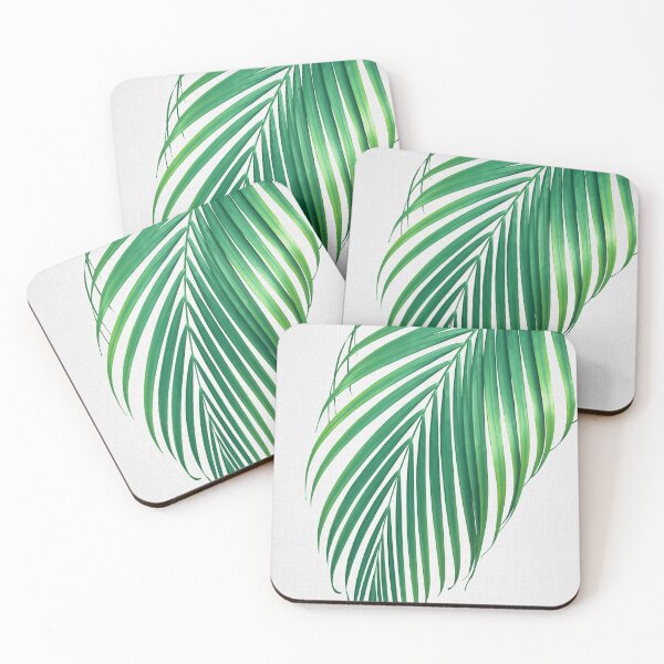 Palm Leaf Coasters (Set of 4)