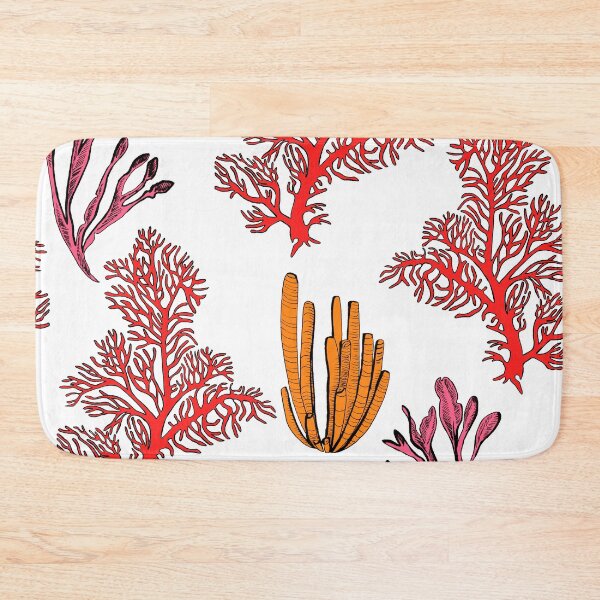 Item preview, Pattern with red corals and starfish designed and sold by LiliyaSavelieva.
