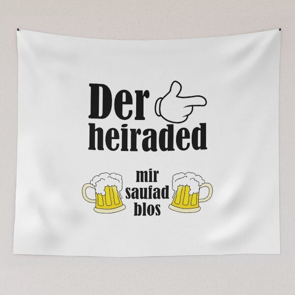 Item preview, Bachelor party - Heiraded, me saufad only designed and sold by saechla.