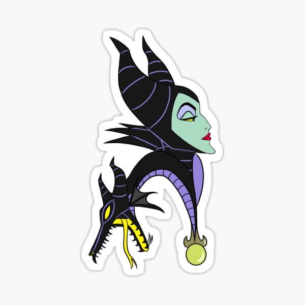 Maleficent Disney Villain Sticker mistress of All Evil Sleeping Beauty  Waterproof Vinyl Decal for Car, Laptop, Water Bottle, Journal 