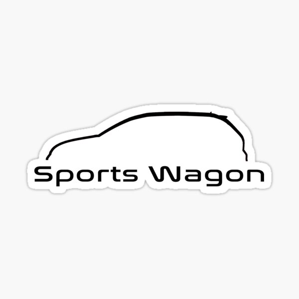 "Sports Wagon" Sticker for Sale by thainzilla Redbubble