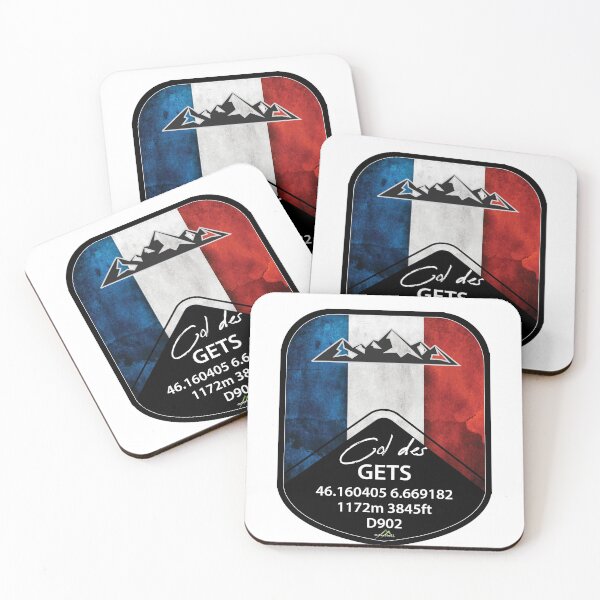 Item preview, Col des Gets France Cycle and Motorcycle Sticker & T-Shirt Shield Route des Grandes Alpes designed and sold by OuterShellUK.