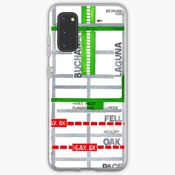 San Francisco map - Hayes Valley Samsung Galaxy Soft Case