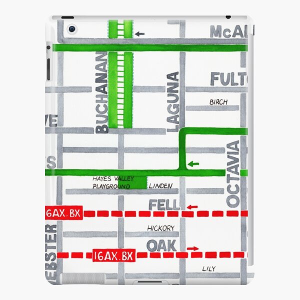 San Francisco map - Hayes Valley iPad Snap Case