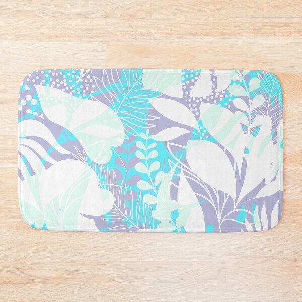 Item preview, Tropical Jungle Pattern - Turquoise & violet designed and sold by Dominiquevari.