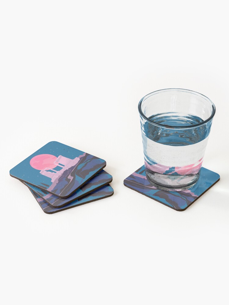 Alternate view of Temple of Poseidon at Sounion Coasters (Set of 4)