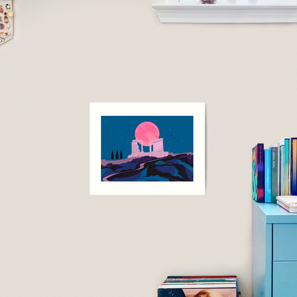Temple of Poseidon at Sounion Art Print