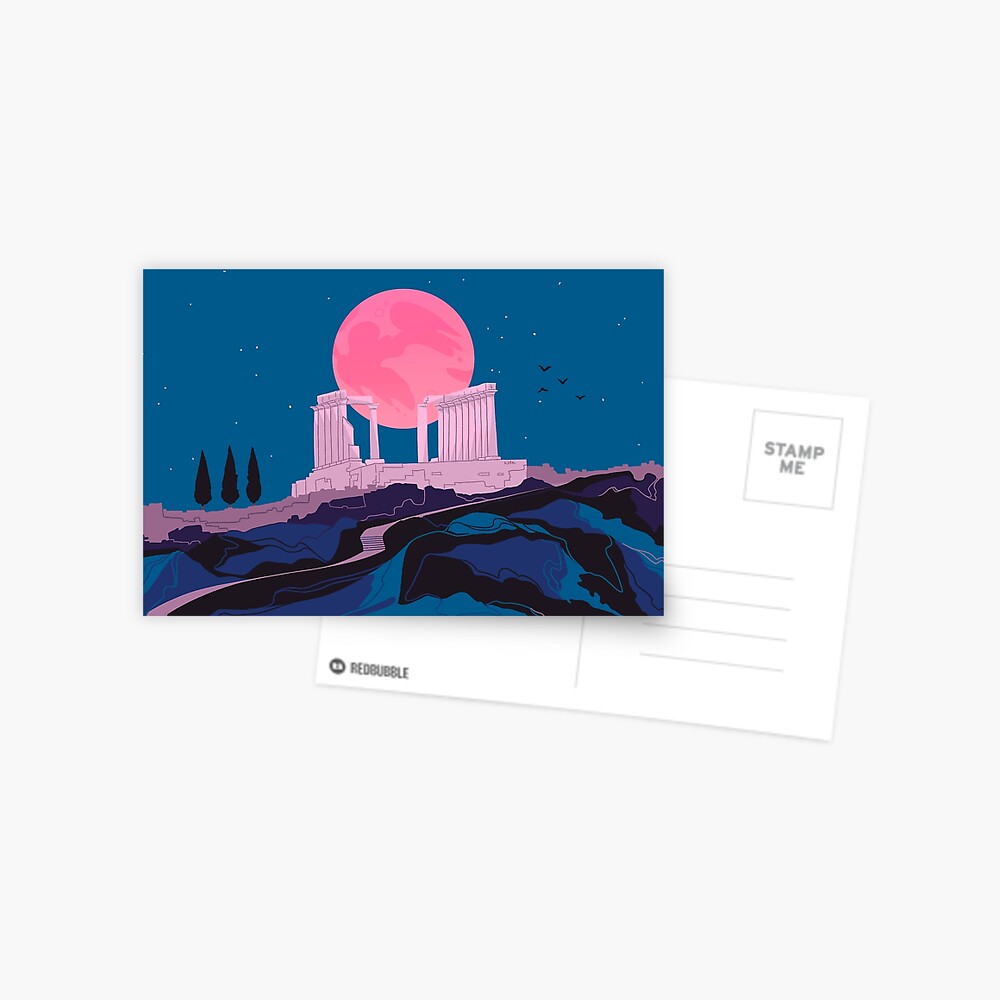 Temple of Poseidon at Sounion Postcard