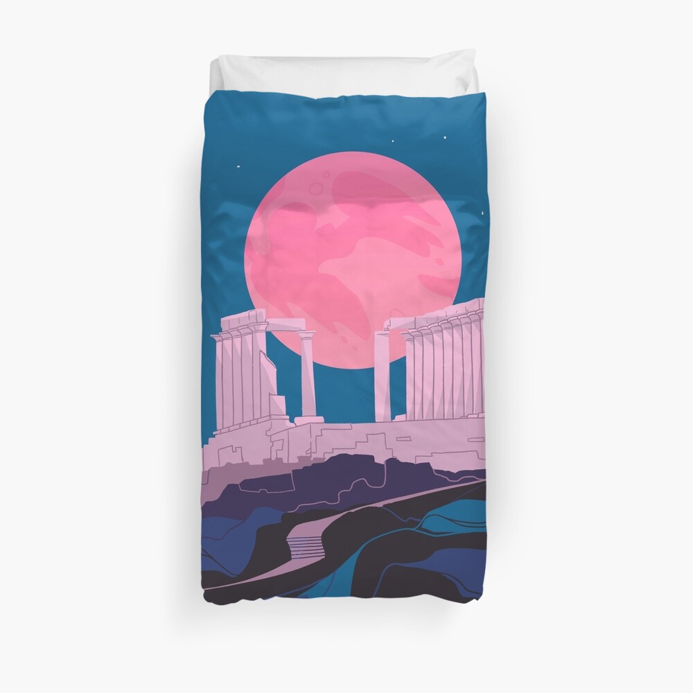 Temple of Poseidon at Sounion Duvet Cover