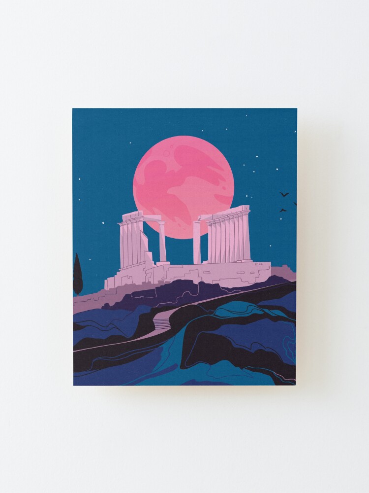Alternate view of Temple of Poseidon at Sounion Mounted Print