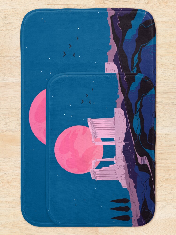 Alternate view of Temple of Poseidon at Sounion Bath Mat