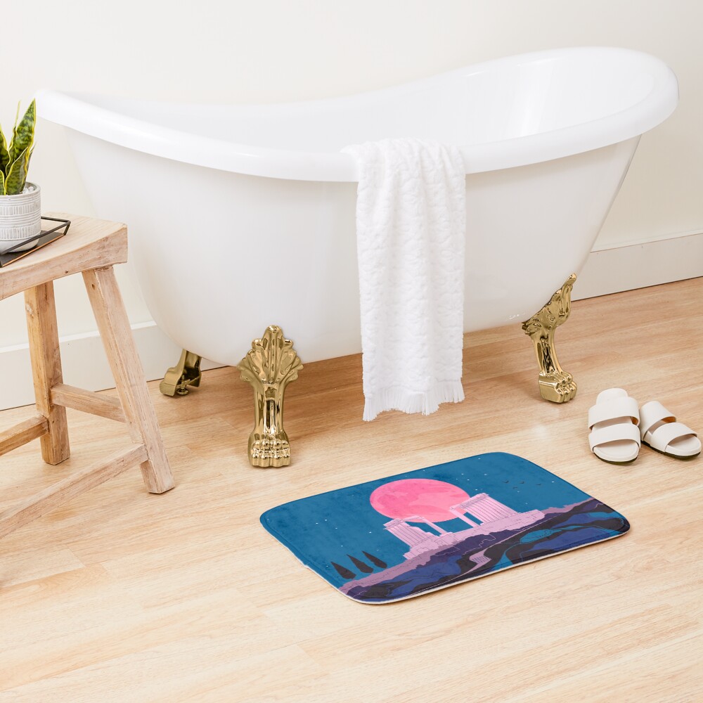 Temple of Poseidon at Sounion Bath Mat