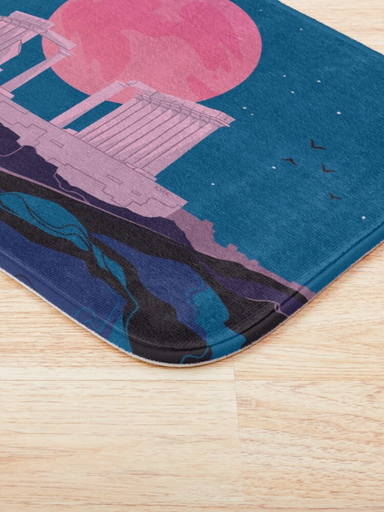 Alternate view of Temple of Poseidon at Sounion Bath Mat