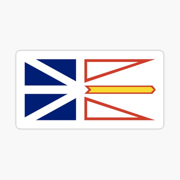 Item preview, Newfoundland and labrador flag sticker designed and sold by Lingo Shop.