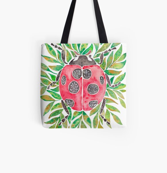 Ladybug All Over Print Tote Bag