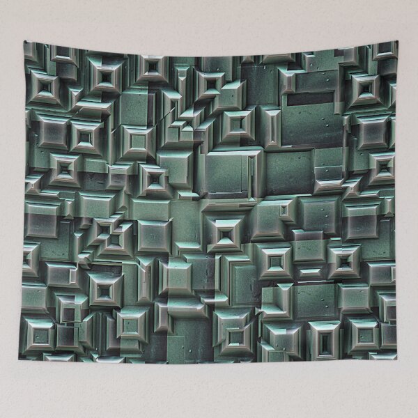 Item preview, Industrial Green Geometry designed and sold by Phil Perkins.