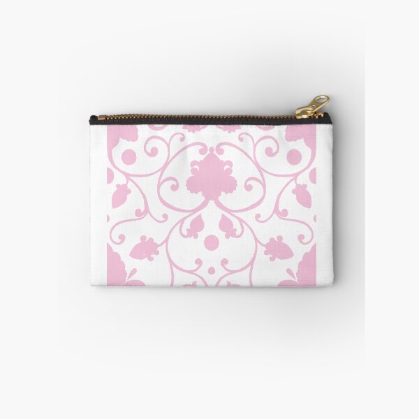 Item preview, Delicate pattern with pink flowers and curls designed and sold by fiolika.