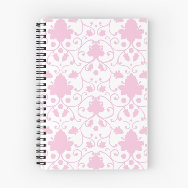 Item preview, Delicate pattern with pink flowers and curls designed and sold by fiolika.
