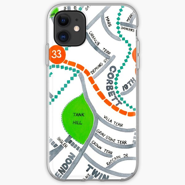 San Francisco map - Ashbury Heights iPhone Soft Case