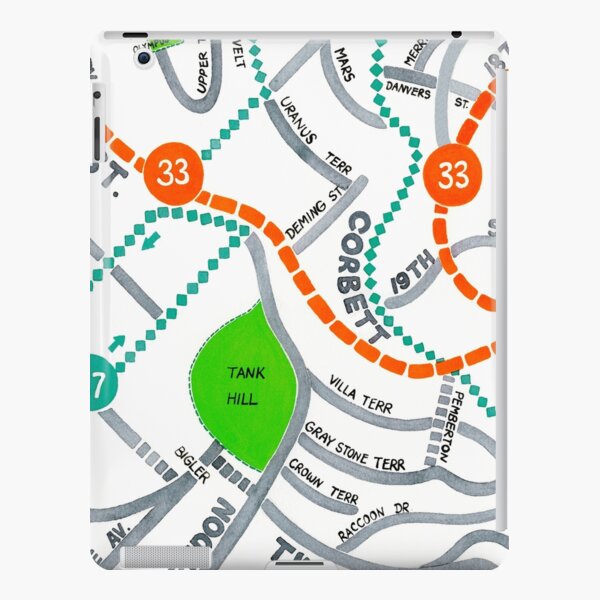 San Francisco map - Ashbury Heights iPad Snap Case